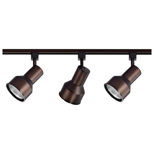 Main product image of 3 Light R30 Step Cylinder Track Kit 4 foot Track Russet Bronze