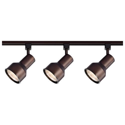 Main product image of 3 Light R30 Step Cylinder Track Kit 4 foot Track Russet Bronze