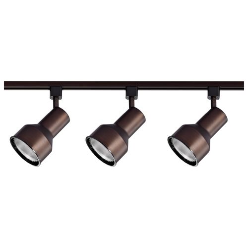 Main product image of 3 Light R30 Step Cylinder Track Kit 4 foot Track Russet Bronze