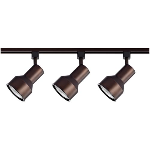 Main product image of 3 Light R30 Step Cylinder Track Kit 4 foot Track Russet Bronze