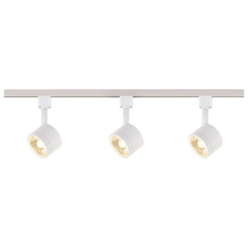 Main product image of Track Lighting Kit 12 Watt LED 3000K 4 foot Track 36 degree Round shape White finish
