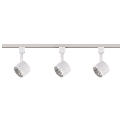 Main product image of Track Lighting Kit 12 Watt LED 3000K 4 foot Track 36 degree Round shape White finish