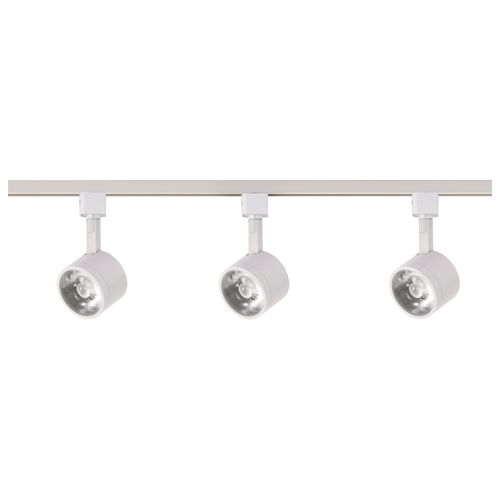 Main product image of Track Lighting Kit 12 Watt LED 3000K 4 foot Track 36 degree Round shape White finish