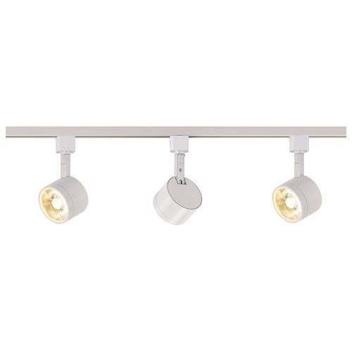 Main product image of Track Lighting Kit 12 Watt LED 3000K 4 foot Track 36 degree Round shape White finish