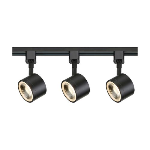 Main product image of Track Lighting Kit 12 Watt LED 3000K 4 foot Track 36 degree Round shape Black finish