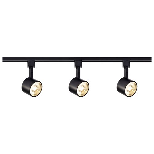 Main product image of Track Lighting Kit 12 Watt LED 3000K 4 foot Track 36 degree Round shape Black finish