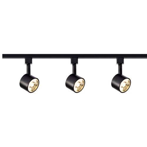 Main product image of Track Lighting Kit 12 Watt LED 3000K 4 foot Track 36 degree Round shape Black finish