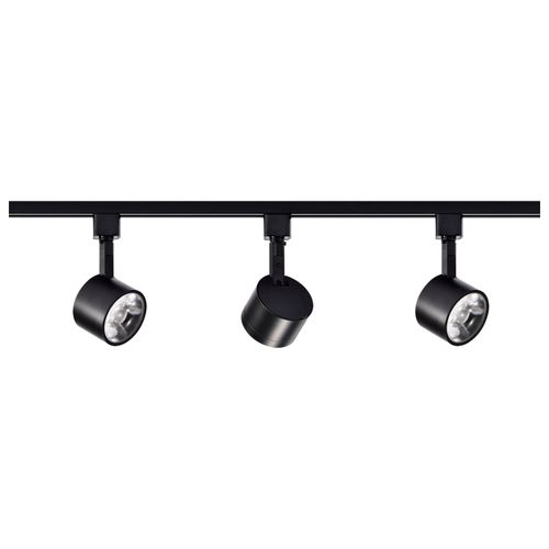 Main product image of Track Lighting Kit 12 Watt LED 3000K 4 foot Track 36 degree Round shape Black finish