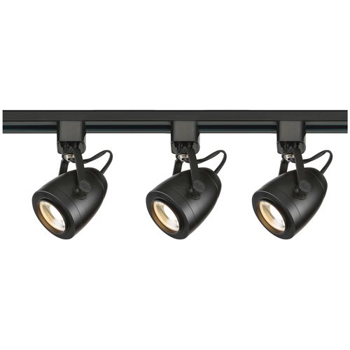 Main product image of Track Lighting Kit 12 Watt LED 3000K 4 foot Track 36 degree Pinch back Black finish