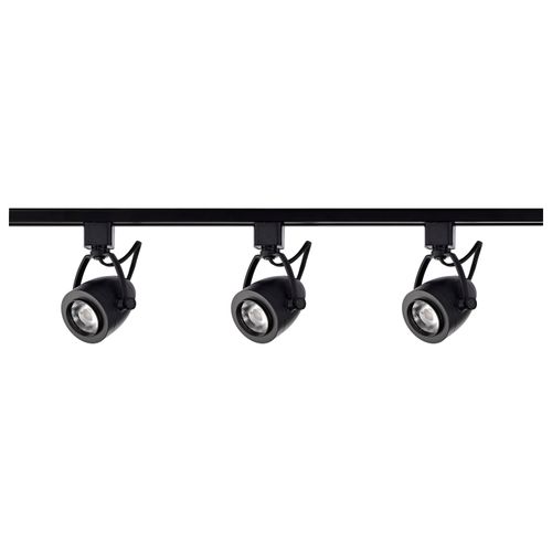 Main product image of Track Lighting Kit 12 Watt LED 3000K 4 foot Track 36 degree Pinch back Black finish