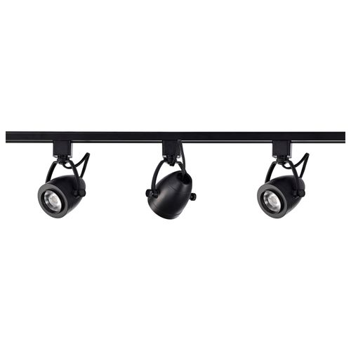 Main product image of Track Lighting Kit 12 Watt LED 3000K 4 foot Track 36 degree Pinch back Black finish