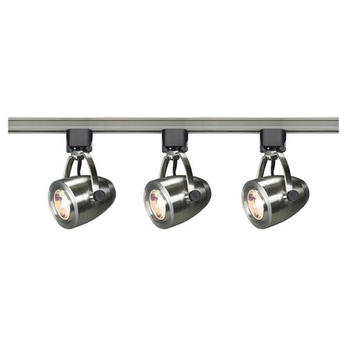 Main product image of Track Lighting Kit 12 Watt LED 3000K 4 foot Track 36 degree Pinch back Brushed Nickel finish