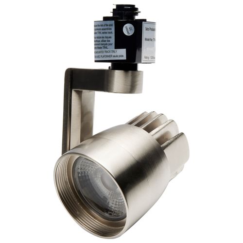 Main product image of Track Lighting Kit 12 Watt LED 3000K 4 foot Track 36 degree Round shape w/ angle arm Brushed Nickel finish