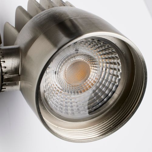 Main product image of Track Lighting Kit 12 Watt LED 3000K 4 foot Track 36 degree Round shape w/ angle arm Brushed Nickel finish