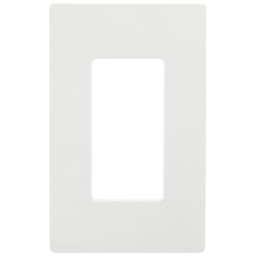 Main product image of Claro 1 Gang Wall Plate for Decorator/Rocker Switches, Satin (Brilliant White)