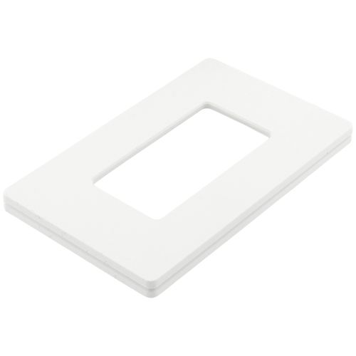 Main product image of Claro 1 Gang Wall Plate for Decorator/Rocker Switches, Satin (Brilliant White)
