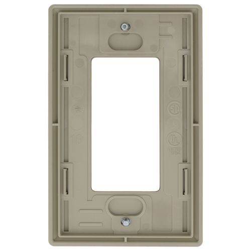 Main product image of Claro 1 Gang Wall Plate for Decorator/Rocker Switches, Satin (Clay)
