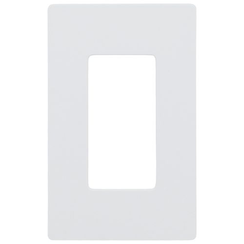 Main product image of Claro 1 Gang Wall Plate for Decorator/Rocker Switches, Satin (Glacier White)