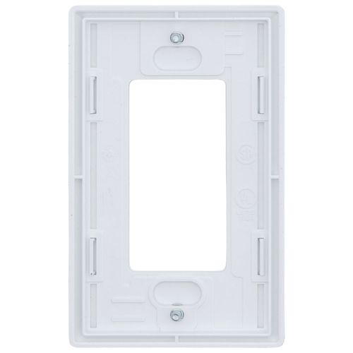 Main product image of Claro 1 Gang Wall Plate for Decorator/Rocker Switches, Satin (Glacier White)