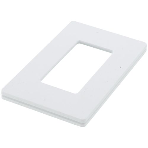 Main product image of Claro 1 Gang Wall Plate for Decorator/Rocker Switches, Satin (Glacier White)