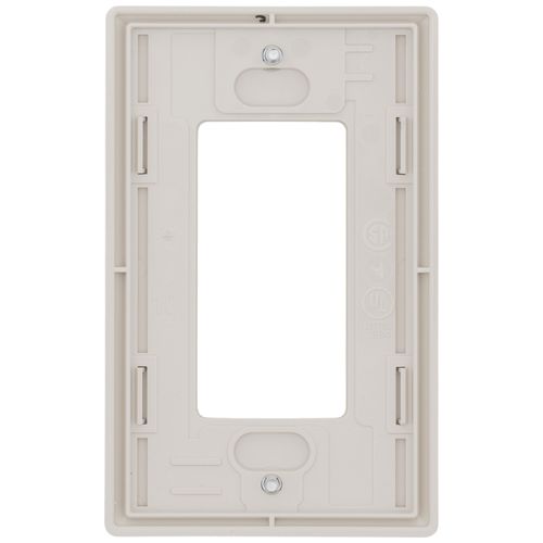 Main product image of Claro 1 Gang Wall Plate for Decorator/Rocker Switches, Satin (Pumice)