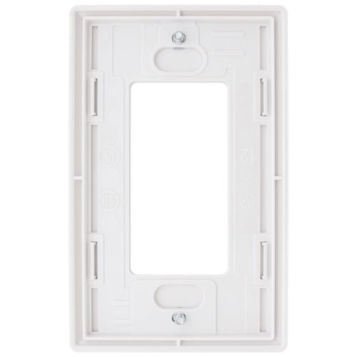 Main product image of Claro 1 Gang Wall Plate for Decorator/Rocker Switches, Satin (Architectural White)