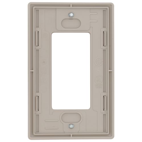 Main product image of Claro 1 Gang Wall Plate for Decorator/Rocker Switches, Satin (Taupe)