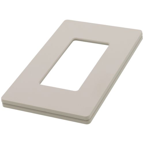 Main product image of Claro 1 Gang Wall Plate for Decorator/Rocker Switches, Satin (Taupe)