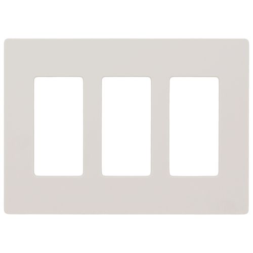 Main product image of Claro 3 Gang Wall Plate for Decorator/Rocker Switches, Satin (Biscuit)