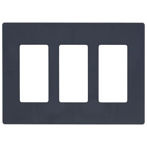 Main product image of Claro 3 Gang Wall Plate for Decorator/Rocker Switches, Satin (Deep Sea)
