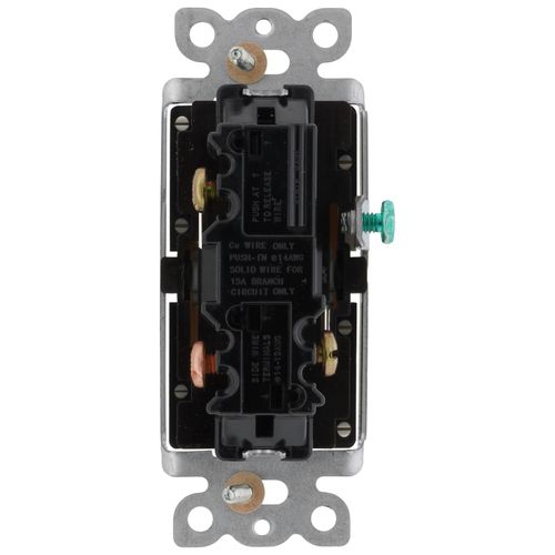 Main product image of Claro On/Off Rocker Switch, 15A 3-Way Satin Color 3-way Switch (Biscuit)
