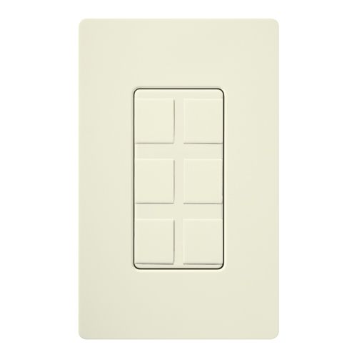 Main product image of Claro 6-Port Frame, Field Customizable, Fits Decorator-Style Wall Plates, SC-6PF-BI, Biscuit