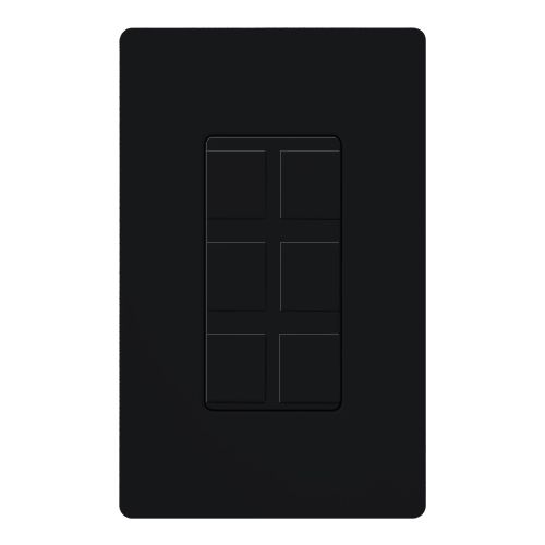 Main product image of Claro 6-Port Frame, Field Customizable, Fits Decorator-Style Wall Plates, SC-6PF-MN, Midnight