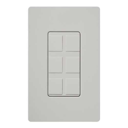 Main product image of Claro 6-Port Frame, Field Customizable, Fits Decorator-Style Wall Plates, SC-6PF-PD, Palladium