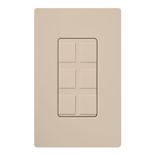 Main product image of Claro 6-Port Frame, Field Customizable, Fits Decorator-Style Wall Plates, SC-6PF-TP, Taupe