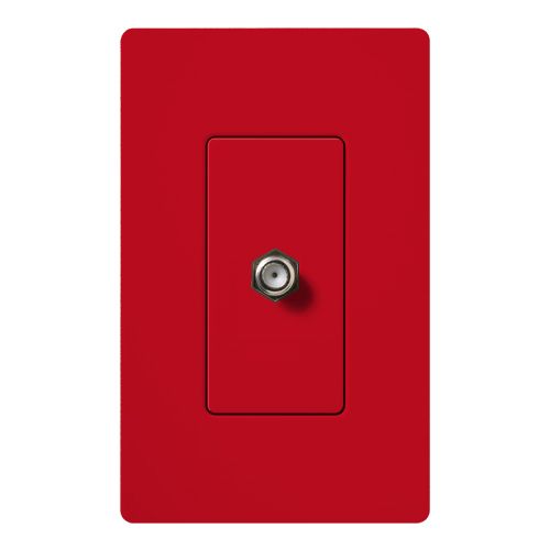Main product image of Claro Coaxial Cable Jack, Fits Decorator-Style Wall Plates, SC-CJ-HT, Hot