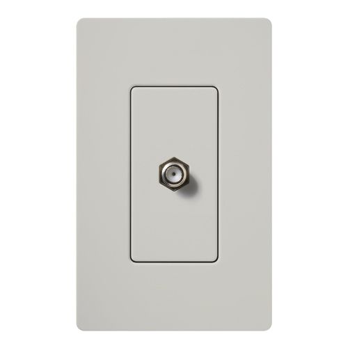 Main product image of Claro Coaxial Cable Jack, Fits Decorator-Style Wall Plates, SC-CJ-PD, Palladium