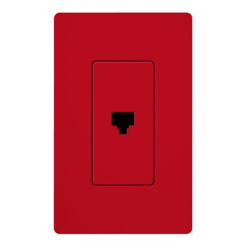 Main product image of Claro Telephone Jack, Fits Decorator-Style Wall Plates, SC-PJ-HT, Hot
