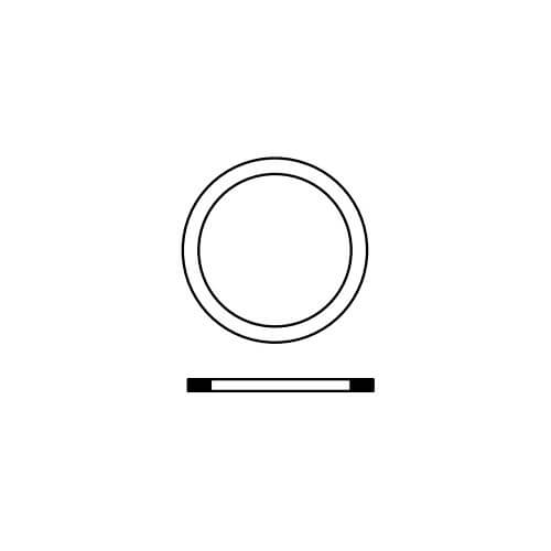 Main product image of 1-1/64" ID x 1-3/16" OD White Cap Thread Gasket for Crane Faucets (Pair)