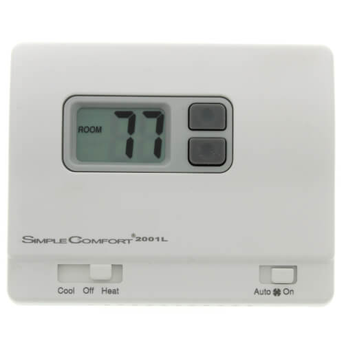 Main product image of Non-Programmable SimpleComfort Thermostat - 1 Heat/1 Cool/1 Heat Pump (4 or 5 Wire Compatible)