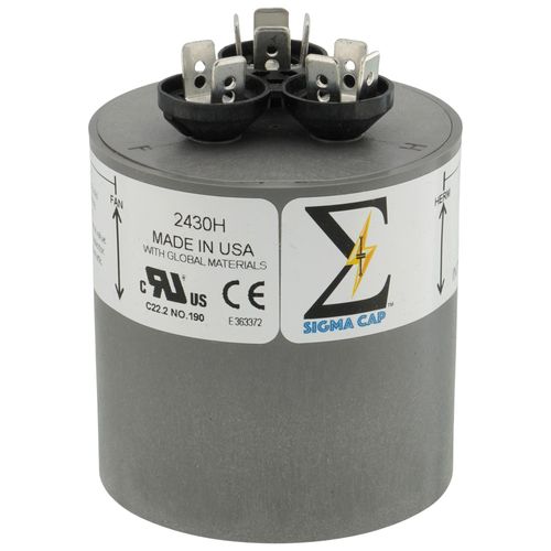 Main product image of 25/5 MFD Sigma Dual Motor Run Capacitor (370/440V)