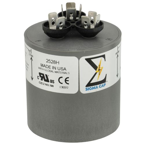 Main product image of 25/7.5 MFD Sigma Dual Motor Run Capacitor (370/440V)
