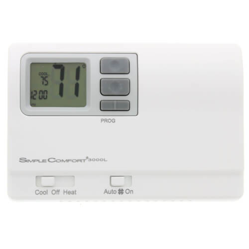 Main product image of Programmable SimpleComfort Thermostat - 1 Heat/1 Cool/1 Heat Pump (Battery Powered)