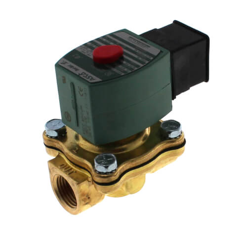 Main product image of 1/2" Normally Closed General Service Solenoid Valve, NPT, 0/150# DIFF, w/ DIN Connector (24VDC)