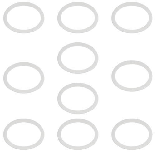 19/32" ID x 13/16" OD White Cap Thread Gaskets for Delta Faucets (10/Bag)