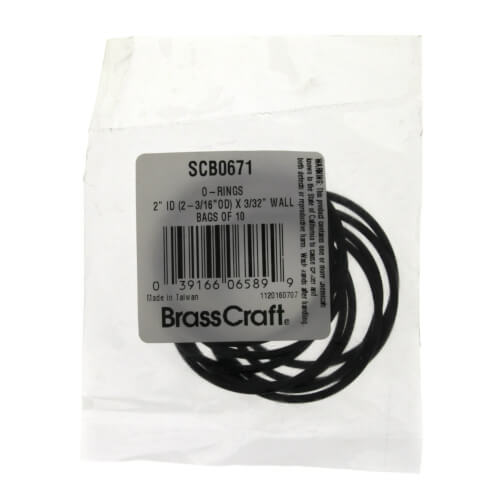 Main product image of 2" ID x 2-3/16" OD O-Rings for American Standard (10 per bag)