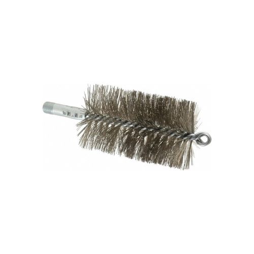 Main product image of 2-3/4" Dia Stainless Steel Bristles Double Stem/Spiral Tube Brush 7-1/4" OAL, 43853