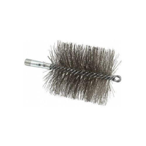 Main product image of 4" Dia Stainless Steel Bristles Double Stem/Spiral Tube Brush 7-1/4" OAL, 43868