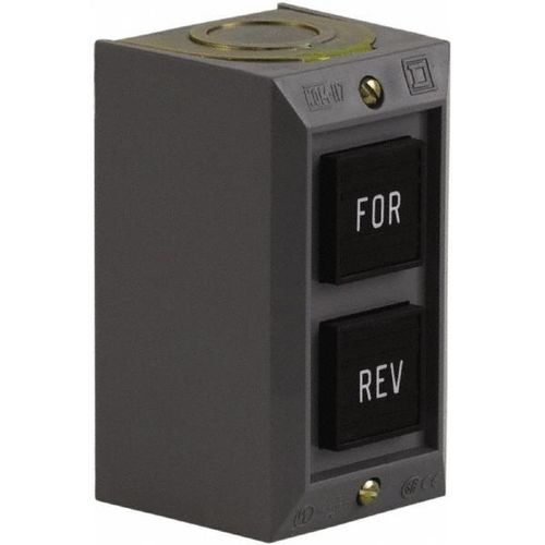 Main product image of Push-Button Control Station, Momentary, 2NO, Forward & Reverse 2 Pushbutton Operators, Projecting Operator, 1 NEMA Rating, 9001BG206