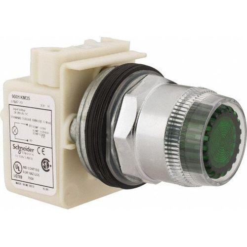 Main product image of Push-Button Switch, 1.18" Mounting Hole Dia, Momentary, 600V, Illuminated, 9001K1L35G